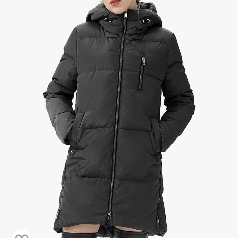 Orolay down hooded puffer jacket